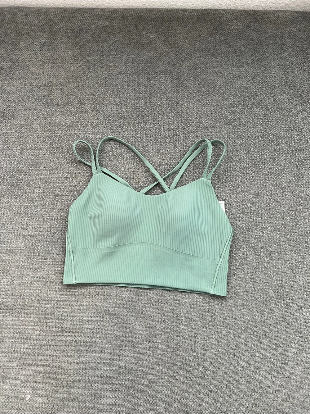 lululemon athletica Ribbed Strappy Bralette - Mint